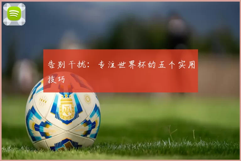 告别干扰：专注世界杯的五个实用技巧