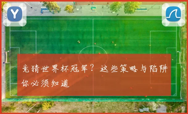 竞猜世界杯冠军?这些策略与陷阱你必须知道